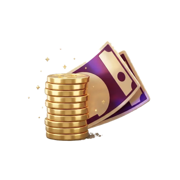 Monete d'oro e banconote in euro